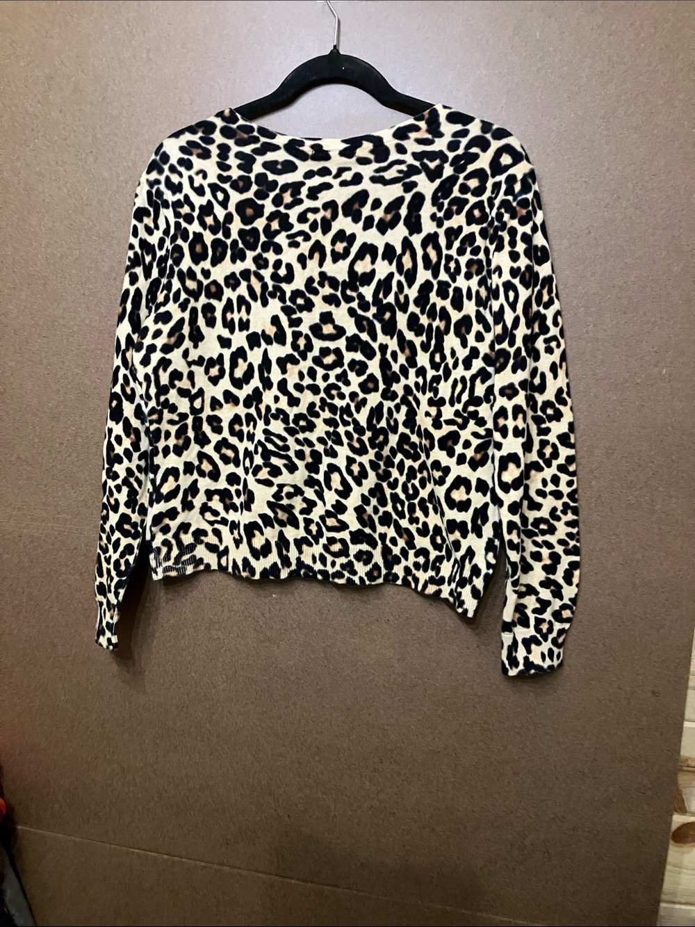H&M Leopard Print Cardigan - Beige, Black - Picture 9 of 10